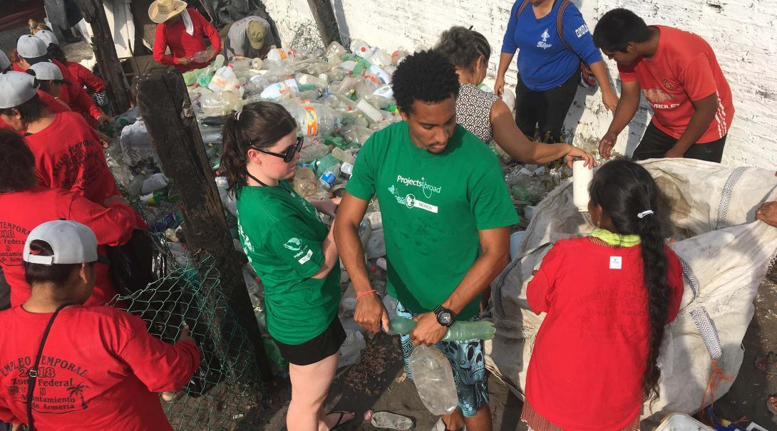 Participate on beach clean-ups during the afternoons