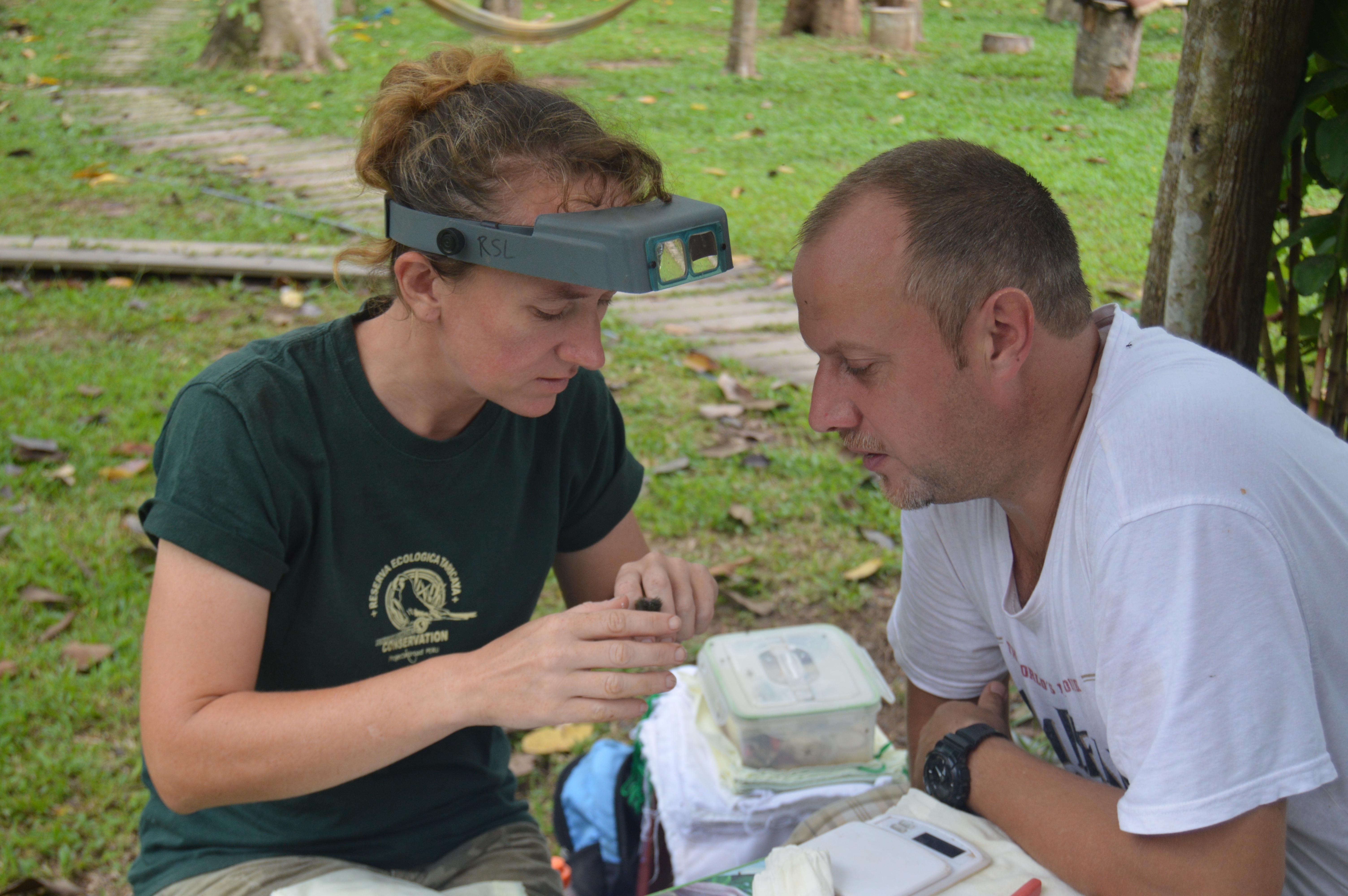 On a Spanish course abroad, our volunteer improves his skills while talking with his coordinator. 