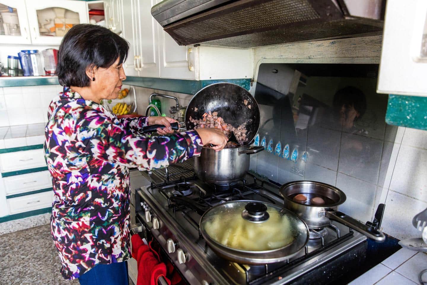 Volunteers receive home cooked meals during their time with their host families abroad.