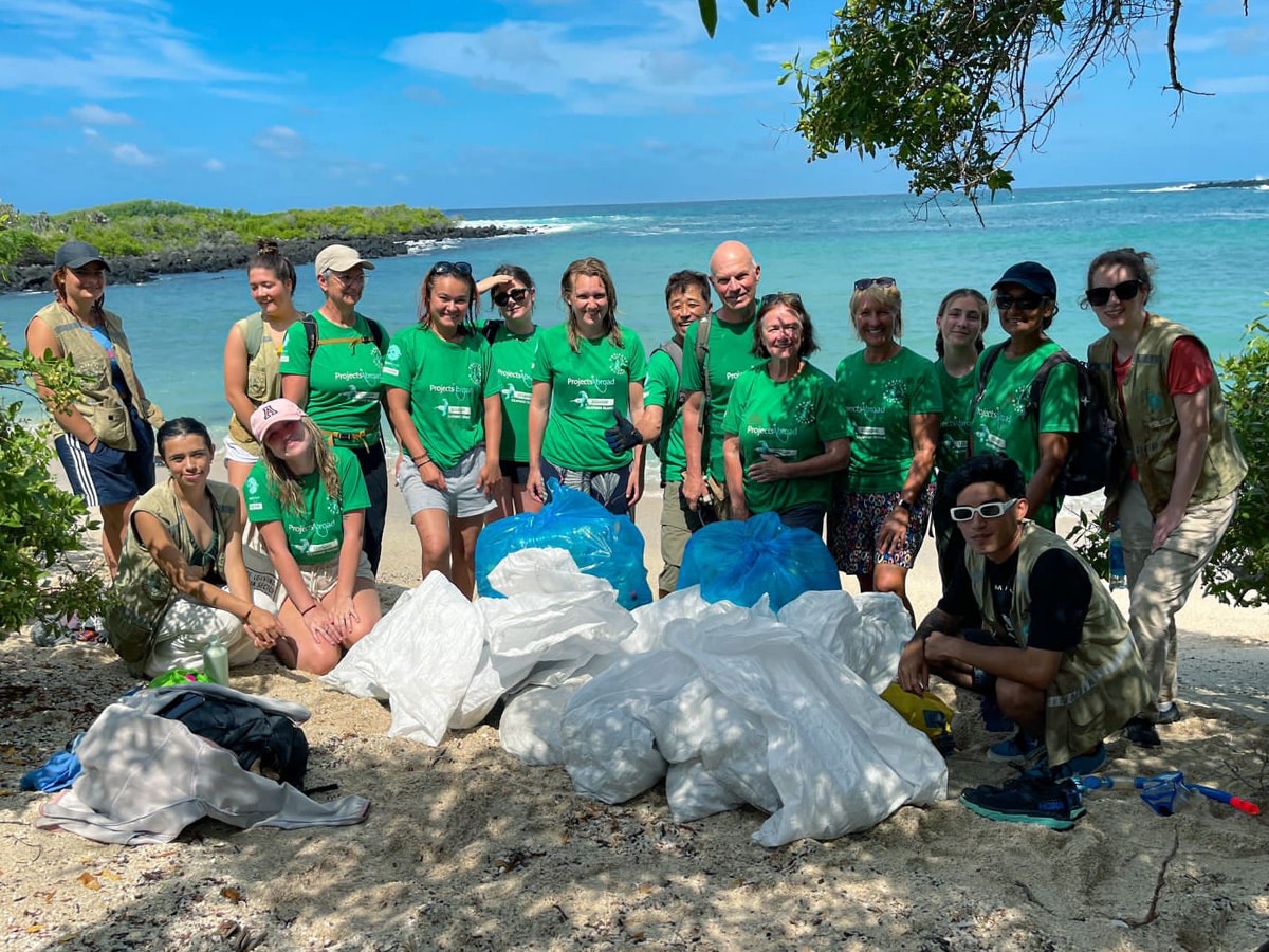 Beach Clean in the Galapagos