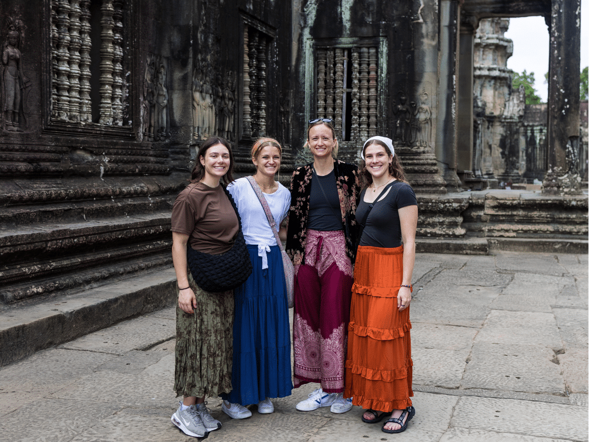 Cambodia - Group in Siem Reap at the temples