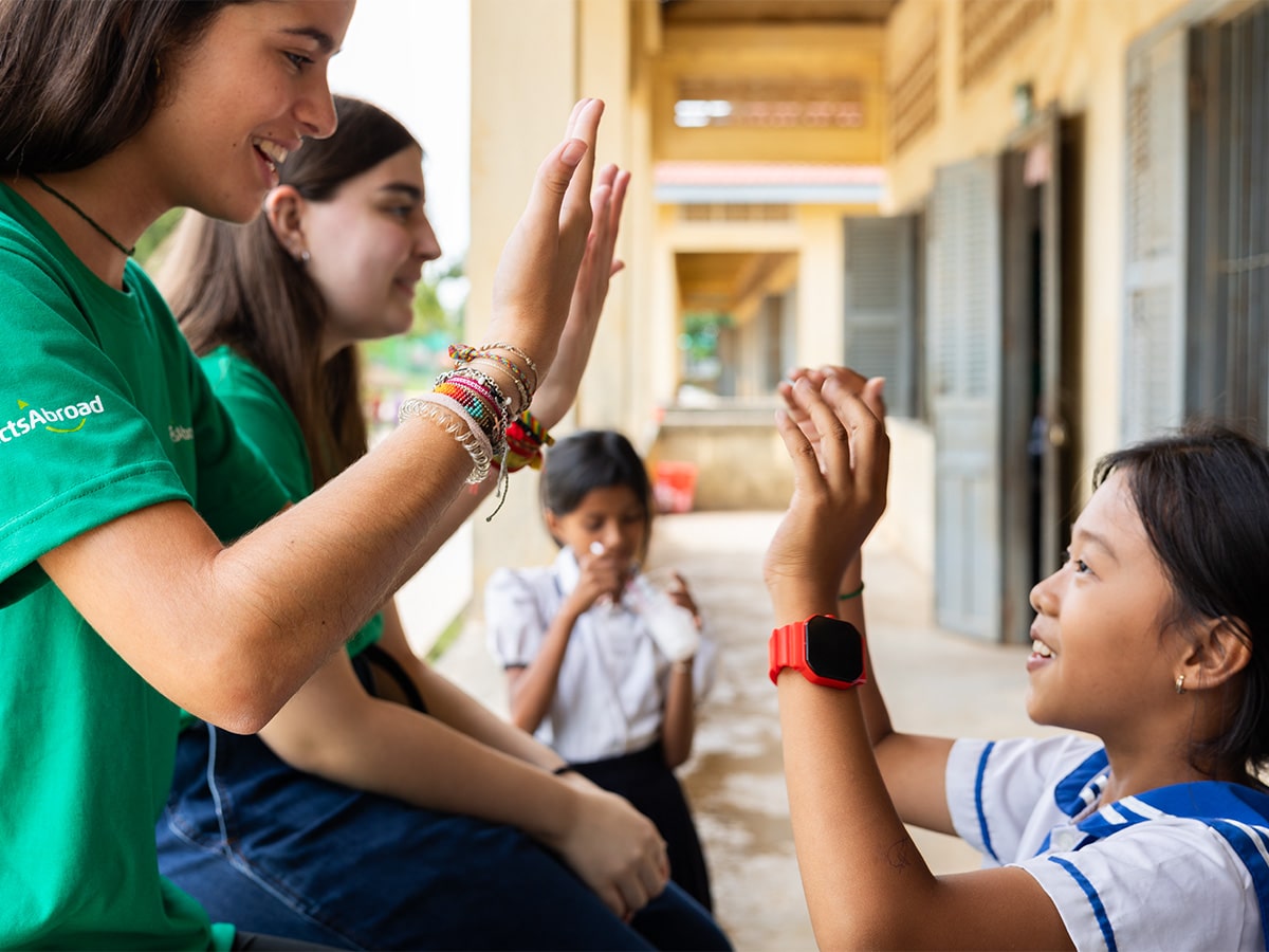 Playing Patty Cake Cambodia