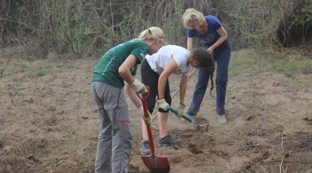Community conservation work in Kenya